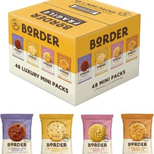 Border Biscuits Classic Recipes Twin Mini Pack, 4 flavours (Box of 48)