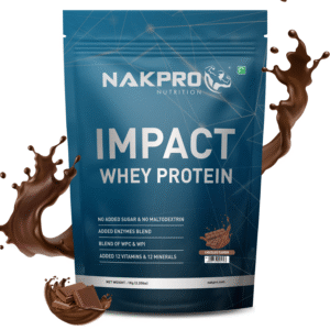 Nakpro Impact Whey Protein - 1 Kg (2.2 Lb), Chocolate